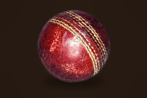 A historic cricket ball